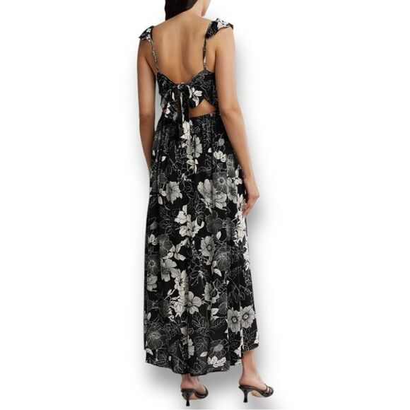 WISHLIST Women’s Floral Printed Flutter Strap Sleeveless Dress in the Size Large - Picture 5 of 16